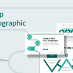 PPT模板 – 创意步骤信息图表演示PowerPoint模板