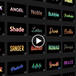 【PR模板】400个风格化颜色渐变投影文字标题动画