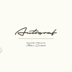 【英文字体】Autograf Signature Typeface