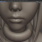 Blender制作卡游戏人物通角色御茶子建模教程-附工程文件