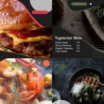 达芬奇-美食菜单动画展示