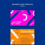 炫彩名片PSD模板设计广告源文件