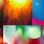 16款现代明亮色彩装饰效果模糊背景矢量素材