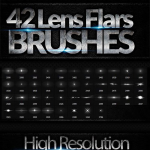 42组光学镜头光晕灯光星星笔刷