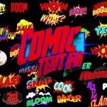 PR模板-60个卡通动漫综艺节目气泡贴纸文本标题动画模板