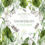 26张美丽春天水彩花卉雪花莲剪贴PNG素材+背景素材