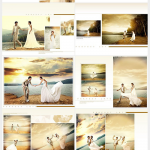 影楼婚纱模板(黄昏恋曲)婚纱样册+样片+PSD模板