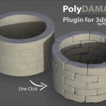 三维模型添加损坏细节纹理雕刻Blender插件 PolyDamage