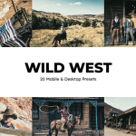 西部牛仔复古电影胶片人像后期调色Lightroom预设及lut预设