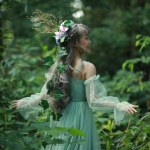 想练修图没有原片？林间少女写真RAW原图来了！