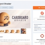 三维纸箱纸板着色器预设Blender插件