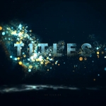 PR模板-漂亮优雅魔法粒子动画文字标题开场片头