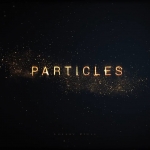 PR模板-金色粒子文字标题颁奖典礼开场片头