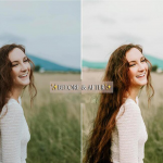 春日明亮活力粉橙滤镜