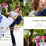 公园漫步婚纱模板