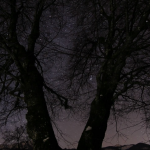 自然风光 星光 月亮 高清实拍视频素材