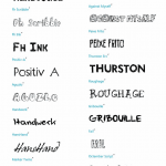 88款艺术味十足的英文手写字体打包