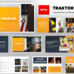 PPT模板-建筑施工简报PowerPoint 模板