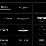 22款电影大片预告片开场片尾介绍字幕文字标题动画模板