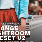 INS橙色调社交媒体人像调色Lightroom预设