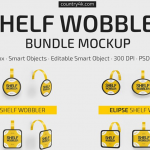 超市商场货架商品宣传促销广告摇摆器PS展示样机