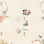 中国风影楼古典复古工笔画PSD素材40P