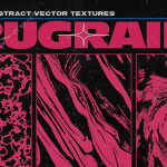 120款60年代野兽派复古嘻哈酸性噪点颗粒抽象纹理矢量背景素材