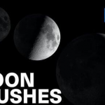 15个月亮星球Photoshop笔刷素材下载