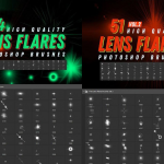 用于Photoshop的100多种镜头光晕笔刷打包下载