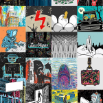 23款欧美艺术绘画创意美术手绘涂鸦抽象人物场景插画eps矢量