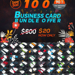 100个首选商业专业名片PSD素材包