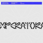 优雅神秘奢华抽象文艺海报徽标标题Logo设计装饰西文艺术字体