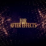 金色粒子颁奖典礼文字标题开场片头动画AE模板