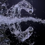 水花液体飞溅LOGO标志展示片头AE模板