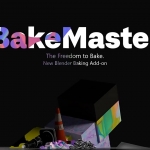 快速烘焙PBR贴图材质Blender插件 Bakemaster Full V1.0