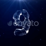 透明水液体10秒倒计时开场片头视频素材