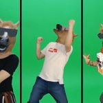 马头人文字标题音效MG动画图层运动缓入缓出PR模板