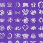 80多个童年复古动漫元素剪影PNG矢量素材 80+