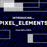 38种抽象复古粗糙像素化纹理运动循环过渡元素4K视频素材