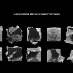 10种金属铝箔纸锡纸包装样式食品快递包装PS样机模板