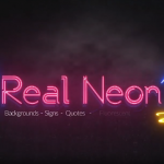 100组创意真实霓虹发光图形动画AE模板 Real Neon