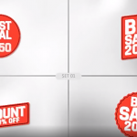 AE模板-60组商城打折促销降价活动标签动画