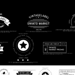 PR模板-简洁图形LOGO标题标签徽章动画