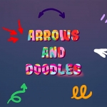 FCPX插件-40个手绘线条涂鸦箭头动画