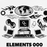 124款潮流贴纸图标LOGO抽象艺术装饰元素插件设计矢量素材