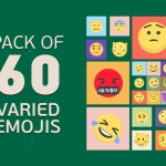 社交表情图标动画PR模板