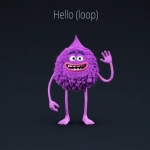 卡通怪物角色动画AE模板