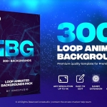 PR脚本-300个抽象彩色渐变图形背景循环动画预设