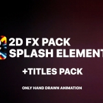 手绘飞溅特效动画达芬奇插件
