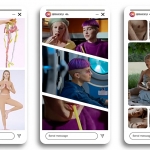 100种竖屏多画面网格组合动态分屏预设AE模板